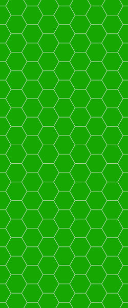 Green Hexagon Tile Acrylic Shower Wall Panel 2440mm x 1220mm (3mm Thick) - CladdTech