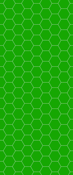 Green Hexagon Tile Acrylic Shower Wall Panel 2440mm x 1220mm (3mm Thick) - CladdTech