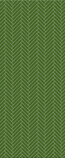 Green Single Herringbone Tile Acrylic Shower Wall Panel 2440mm x 1220mm (3mm Thick) - CladdTech