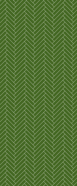 Green Single Herringbone Tile Acrylic Shower Wall Panel 2440mm x 1220mm (3mm Thick) - CladdTech