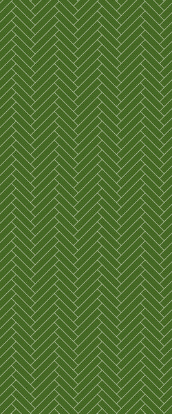 Green Single Herringbone Tile Acrylic Shower Wall Panel 2440mm x 1220mm (3mm Thick) - CladdTech