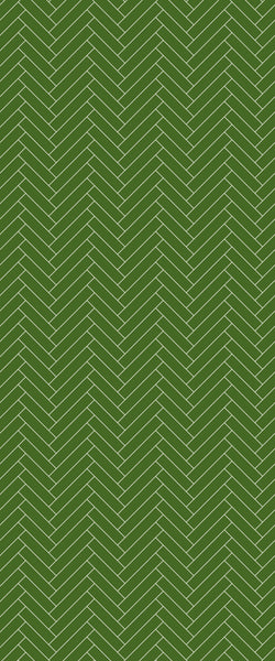 Green Single Herringbone Tile Acrylic Shower Wall Panel 2440mm x 1220mm (3mm Thick) - CladdTech