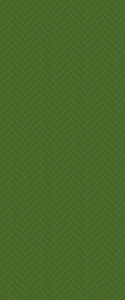 Green Single Herringbone Tile Acrylic Shower Wall Panel 2440mm x 1220mm (3mm Thick) - CladdTech