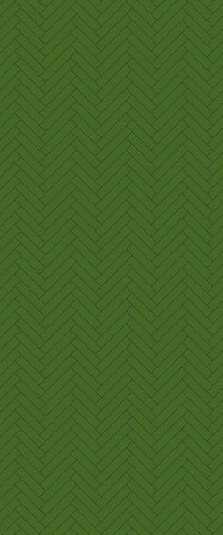 Green Single Herringbone Tile Acrylic Shower Wall Panel 2440mm x 1220mm (3mm Thick) - CladdTech