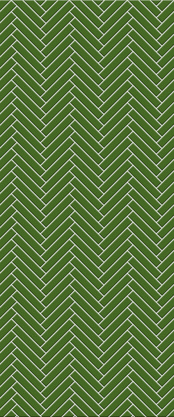 Sample of Green Double Herringbone Tile Acrylic Shower Wall Panel 2440mm x 1220mm