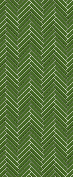 Sample of Green Double Herringbone Tile Acrylic Shower Wall Panel 2440mm x 1220mm