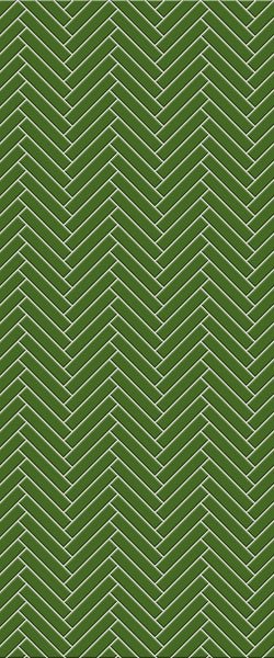 Green Double Herringbone Tile Acrylic Shower Wall Panel 2440mm x 1220mm (3mm Thick)