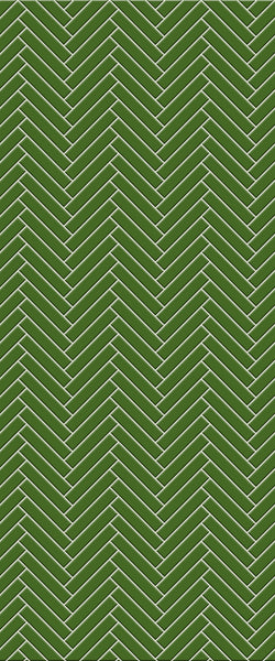 Green Double Herringbone Tile Acrylic Shower Wall Panel 2440mm x 1220mm (3mm Thick)