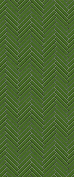Green Double Herringbone Tile Acrylic Shower Wall Panel 2440mm x 1220mm (3mm Thick)