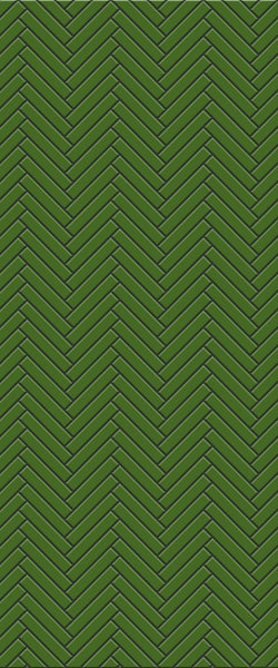 Sample of Green Double Herringbone Tile Acrylic Shower Wall Panel 2440mm x 1220mm
