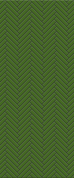 Green Double Herringbone Tile Acrylic Shower Wall Panel 2440mm x 1220mm (3mm Thick)