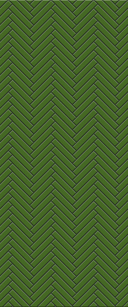 Green Double Herringbone Tile Acrylic Shower Wall Panel 2440mm x 1220mm (3mm Thick)