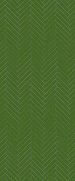 Sample of Green Double Herringbone Tile Acrylic Shower Wall Panel 2440mm x 1220mm