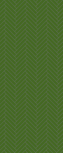 Green Double Herringbone Tile Acrylic Shower Wall Panel 2440mm x 1220mm (3mm Thick)