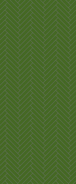 Green Double Herringbone Tile Acrylic Shower Wall Panel 2440mm x 1220mm (3mm Thick)