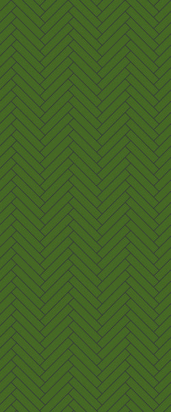 Green Double Herringbone Tile Acrylic Shower Wall Panel 2440mm x 1220mm (3mm Thick)