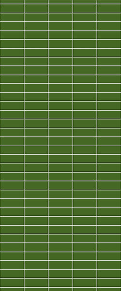 Green Horizontal Block Tile Acrylic Shower Wall Panel 2440mm x 1220mm (3mm Thick) - CladdTech