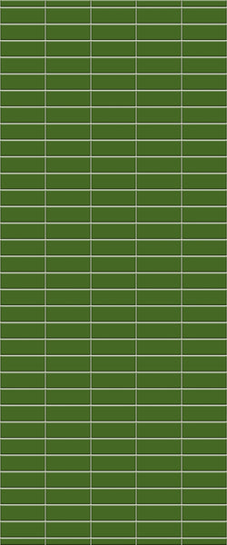 Green Horizontal Block Tile Acrylic Shower Wall Panel 2440mm x 1220mm (3mm Thick) - CladdTech