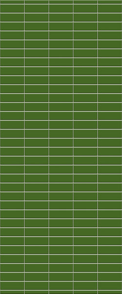 Green Horizontal Block Tile Acrylic Shower Wall Panel 2440mm x 1220mm (3mm Thick) - CladdTech