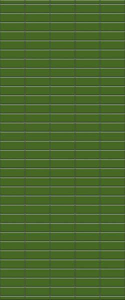 Green Horizontal Block Tile Acrylic Shower Wall Panel 2440mm x 1220mm (3mm Thick) - CladdTech