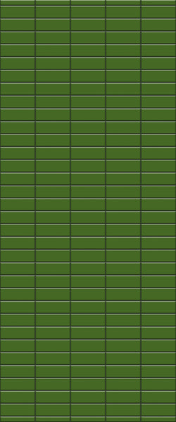 Green Horizontal Block Tile Acrylic Shower Wall Panel 2440mm x 1220mm (3mm Thick) - CladdTech