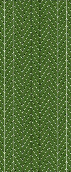 Green Chevron Tile Acrylic Shower Wall Panel 2440mm x 1220mm (3mm Thick) - CladdTech