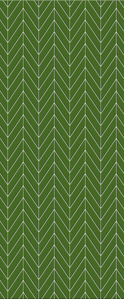 Green Chevron Tile Acrylic Shower Wall Panel 2440mm x 1220mm (3mm Thick) - CladdTech