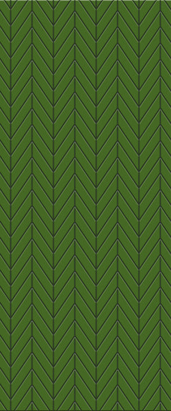 Green Chevron Tile Acrylic Shower Wall Panel 2440mm x 1220mm (3mm Thick) - CladdTech