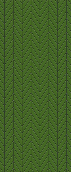 Green Chevron Tile Acrylic Shower Wall Panel 2440mm x 1220mm (3mm Thick) - CladdTech