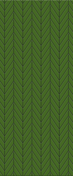 Green Chevron Tile Acrylic Shower Wall Panel 2440mm x 1220mm (3mm Thick) - CladdTech
