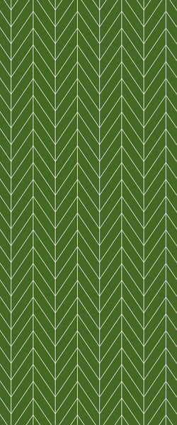 Green Chevron Tile Acrylic Shower Wall Panel 2440mm x 1220mm (3mm Thick) - CladdTech