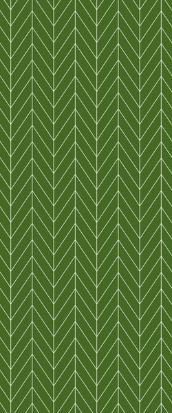 Green Chevron Tile Acrylic Shower Wall Panel 2440mm x 1220mm (3mm Thick) - CladdTech