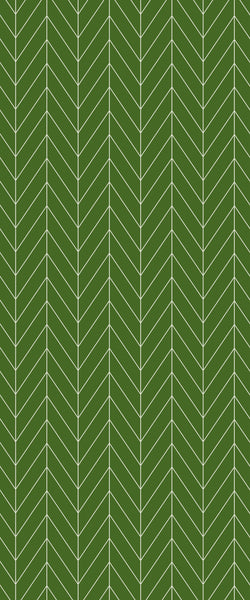 Green Chevron Tile Acrylic Shower Wall Panel 2440mm x 1220mm (3mm Thick) - CladdTech