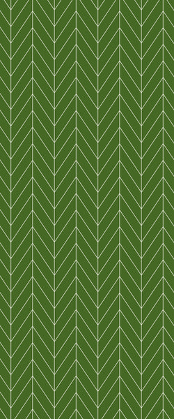 Green Chevron Tile Acrylic Shower Wall Panel 2440mm x 1220mm (3mm Thick) - CladdTech