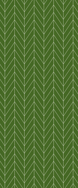 Green Chevron Tile Acrylic Shower Wall Panel 2440mm x 1220mm (3mm Thick) - CladdTech