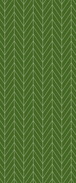 Green Chevron Tile Acrylic Shower Wall Panel 2440mm x 1220mm (3mm Thick) - CladdTech