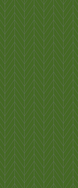 Green Chevron Tile Acrylic Shower Wall Panel 2440mm x 1220mm (3mm Thick) - CladdTech