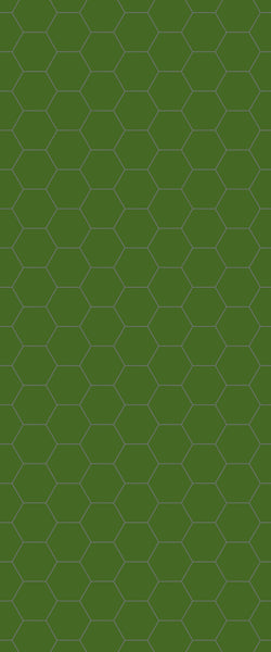 Green Hexagon Tile Acrylic Shower Wall Panel 2440mm x 1220mm (3mm Thick) - CladdTech