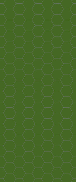 Green Hexagon Tile Acrylic Shower Wall Panel 2440mm x 1220mm (3mm Thick) - CladdTech
