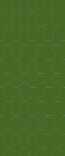 Green Hexagon Tile Acrylic Shower Wall Panel 2440mm x 1220mm (3mm Thick) - CladdTech