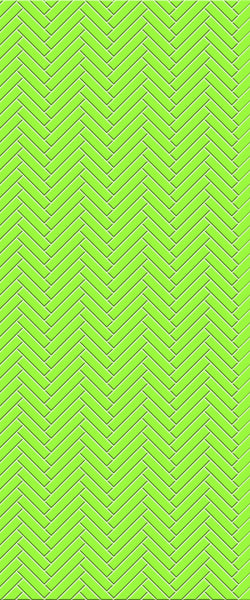 Green Single Herringbone Tile Acrylic Shower Wall Panel 2440mm x 1220mm (3mm Thick) - CladdTech