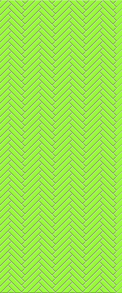 Green Single Herringbone Tile Acrylic Shower Wall Panel 2440mm x 1220mm (3mm Thick) - CladdTech