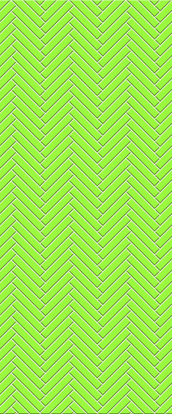 Sample of Green Double Herringbone Tile Acrylic Shower Wall Panel 2440mm x 1220mm