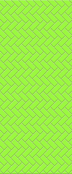 Green Diagonal Herringbone Tile Acrylic Shower Wall Panel 2440mm x 1220mm (3mm Thick) - CladdTech