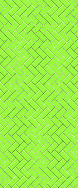 Green Diagonal Herringbone Tile Acrylic Shower Wall Panel 2440mm x 1220mm (3mm Thick) - CladdTech