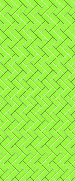 Green Diagonal Herringbone Tile Acrylic Shower Wall Panel 2440mm x 1220mm (3mm Thick) - CladdTech