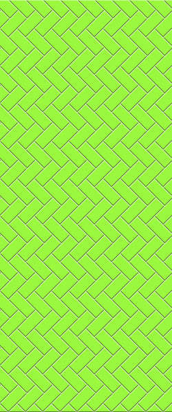 Green Diagonal Herringbone Tile Acrylic Shower Wall Panel 2440mm x 1220mm (3mm Thick) - CladdTech