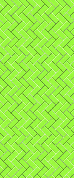 Green Diagonal Herringbone Tile Acrylic Shower Wall Panel 2440mm x 1220mm (3mm Thick) - CladdTech