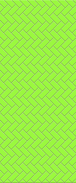 Green Diagonal Herringbone Tile Acrylic Shower Wall Panel 2440mm x 1220mm (3mm Thick) - CladdTech