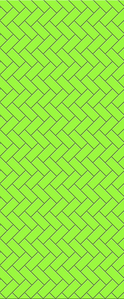 Green Diagonal Herringbone Tile Acrylic Shower Wall Panel 2440mm x 1220mm (3mm Thick) - CladdTech